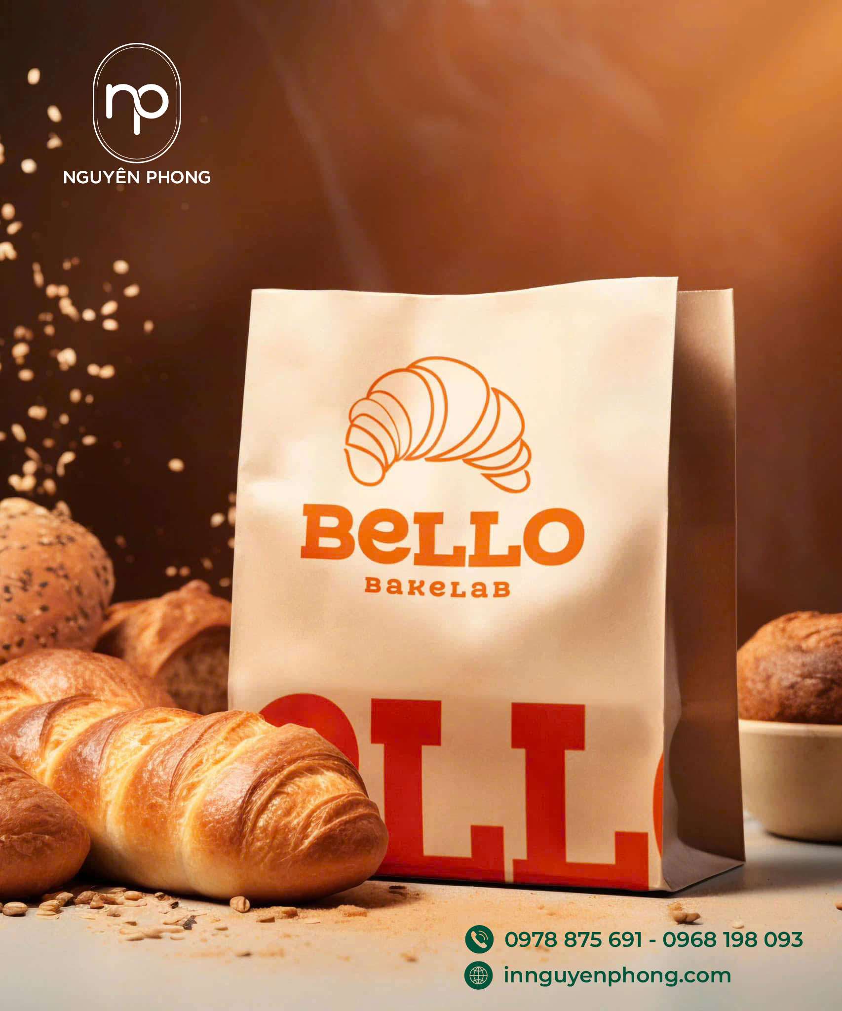 Túi giấy đựng bánh mì